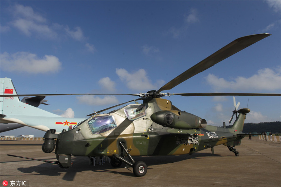 Planes ready to take off at Airshow China