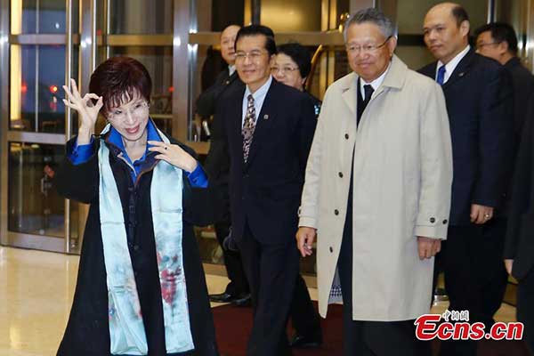 KMT leader arrives in Beijing for visit