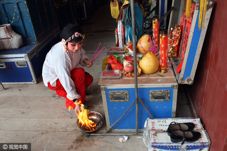 Opera performer who takes her shows to villages