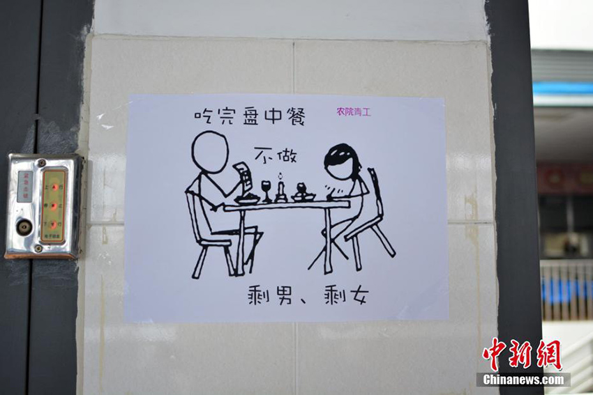 Comic signs at university cafeteria go viral