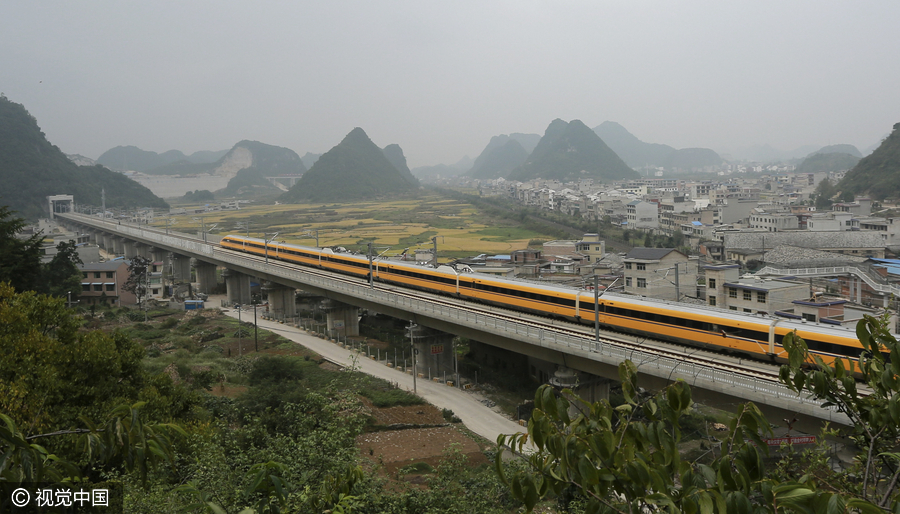 Faster to Yunnan with new high-speed rail
