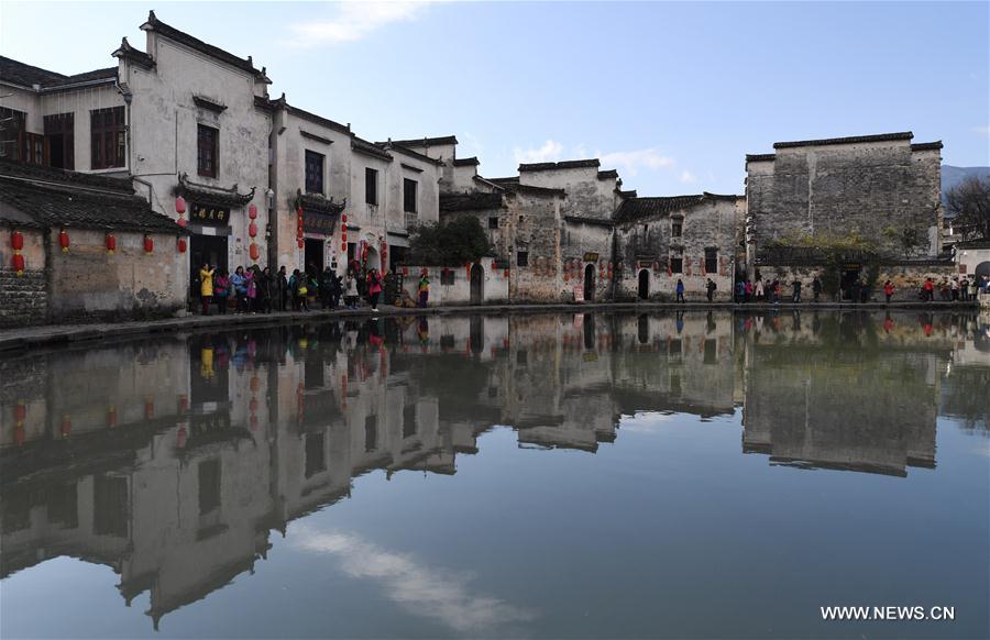 Scenery of ancient village in East China's Huangshan