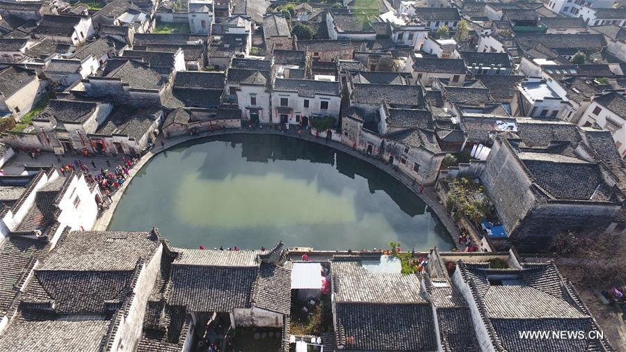 Scenery of ancient village in East China's Huangshan