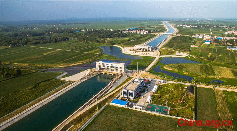 Aerial views of world's largest water transfer project