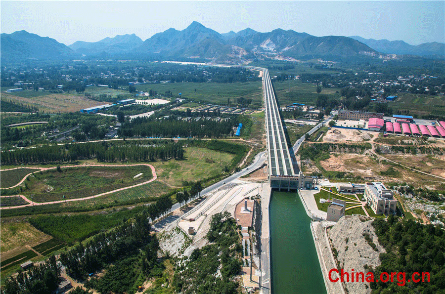 Aerial views of world's largest water transfer project