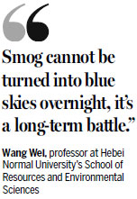 Hebei issues red pollution alert