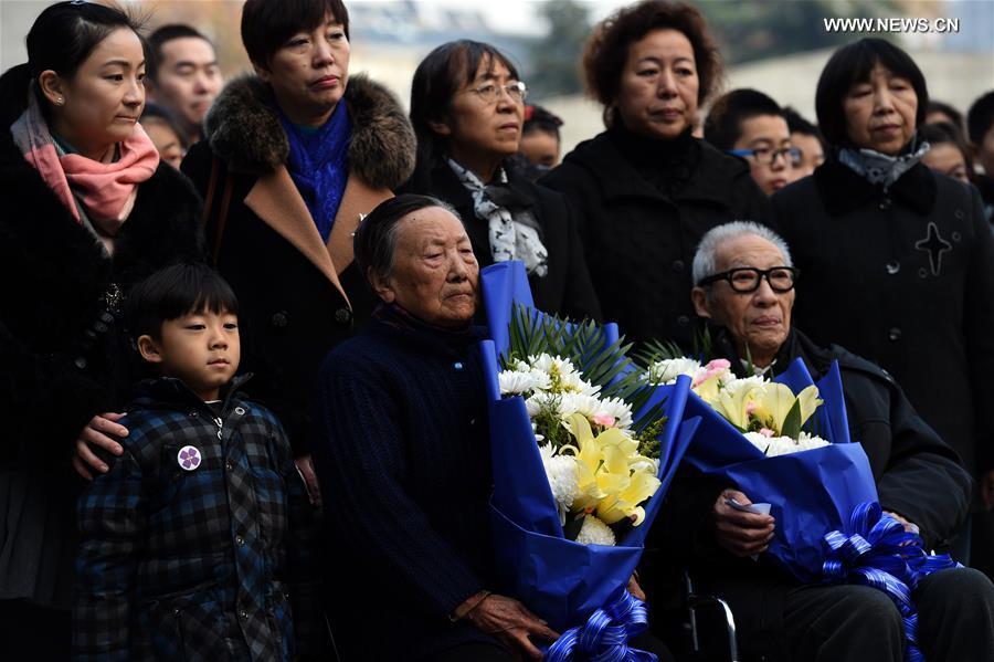 People mourn family members ahead of National Memorial Day for Nanjing Massacre Victims