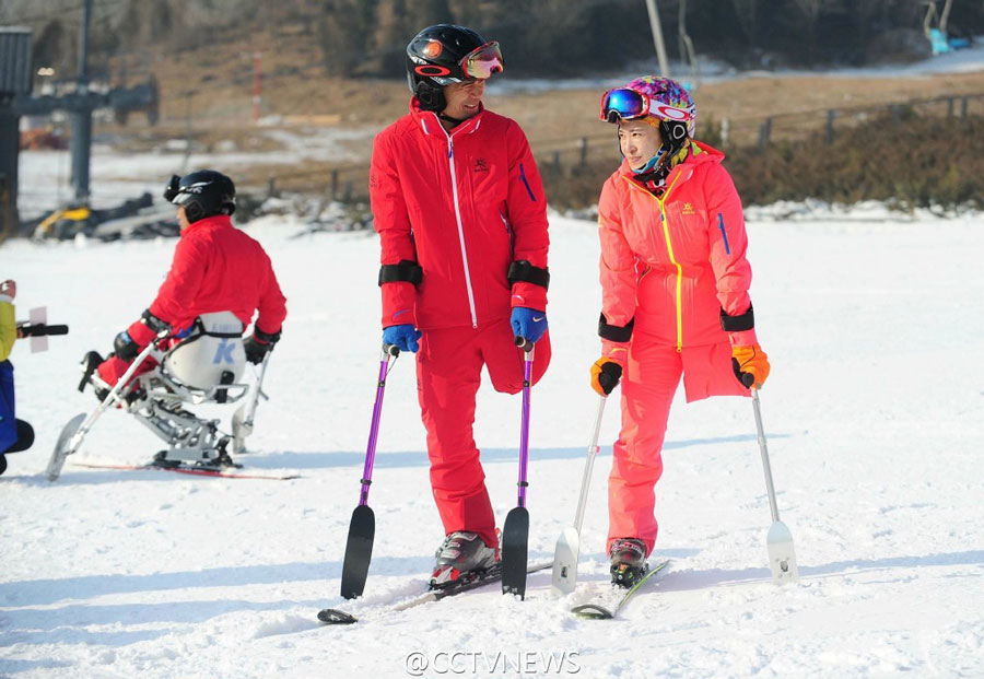 China holds first disabilities winter-sports festival