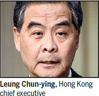 HK chief won't seek 2nd term, cites family reasons