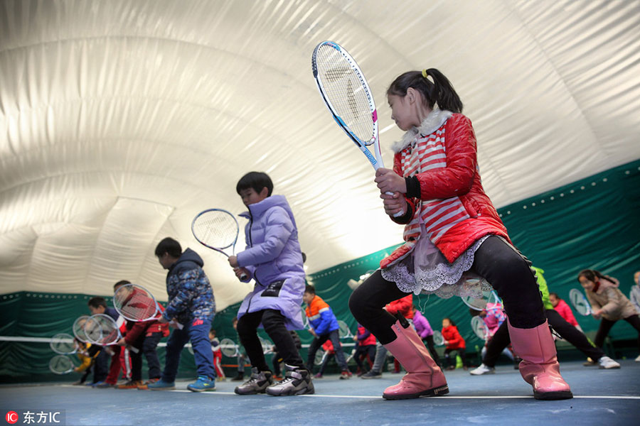 Dome stadium stops smog in its tracks for school children