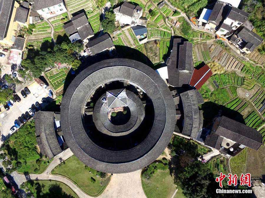 Magnificent view of Fujian Tulou in SE China