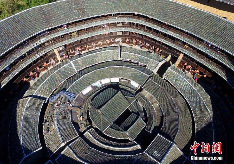 Magnificent view of Fujian Tulou in SE China
