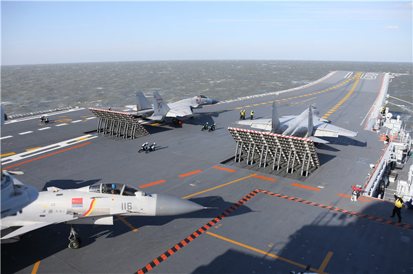 CNS Liaoning leads live-fire drill