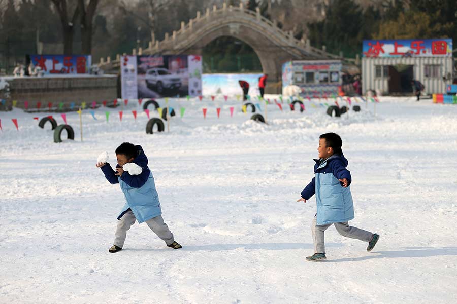 It's snow carnival time in Beijing