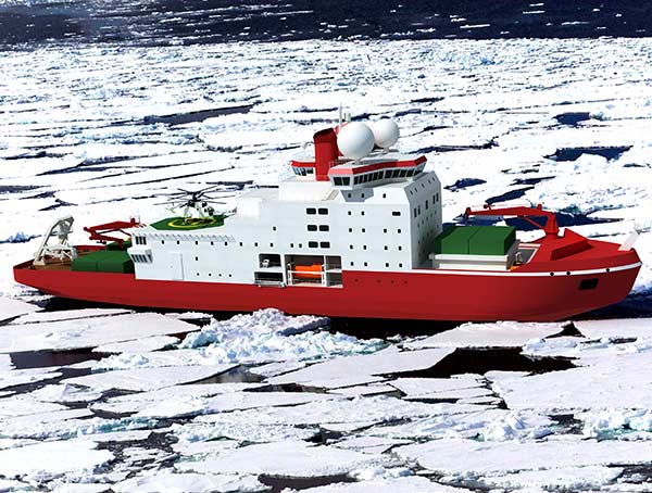 Construction starts on second, high-tech icebreaker