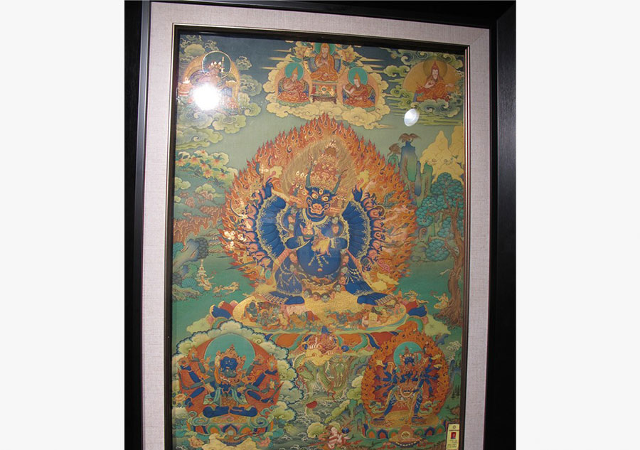 Exhibition in Lhasa shows thangka art