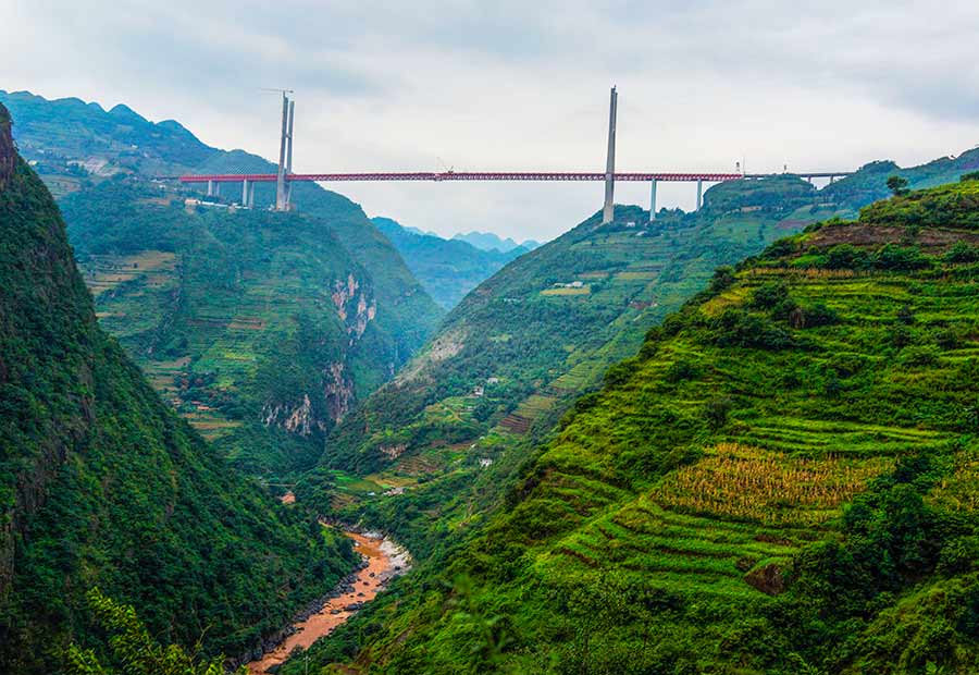 World's highest bridge opens in Guizhou