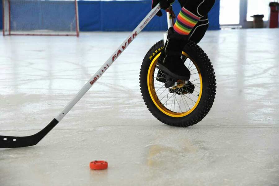 Ditching ice skates for wheels on the hockey rink