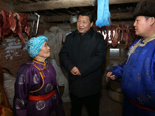 Xi's visits before Spring Festival