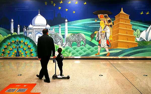 Accuracy of Xi'an metro murals questioned