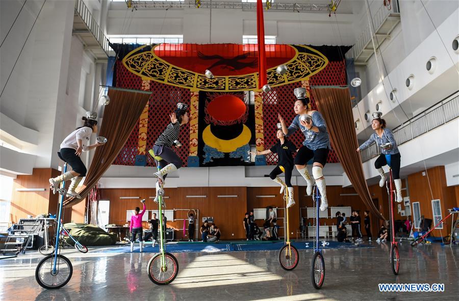 Chinese acrobatic troupe set new Guinness world record