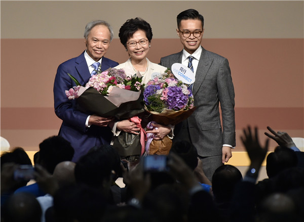 Hong Kong elects first female chief