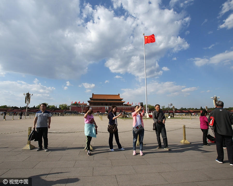 Blue skies over Beijing