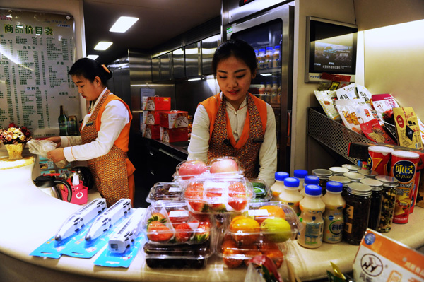 High-speed trains plan to improve meal choices