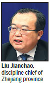 Ex-spokesman is new discipline chief in Zhejiang
