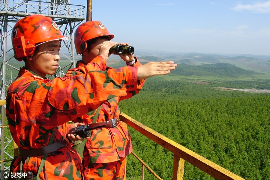 Soldiers who safeguard China's 'green treasure'