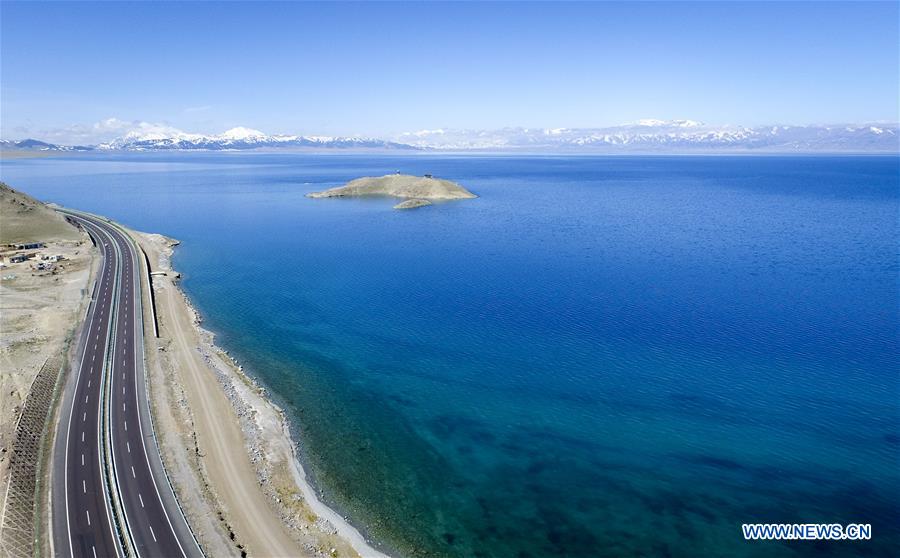 Amazing scenery of Sayram Lake in Xinjiang
