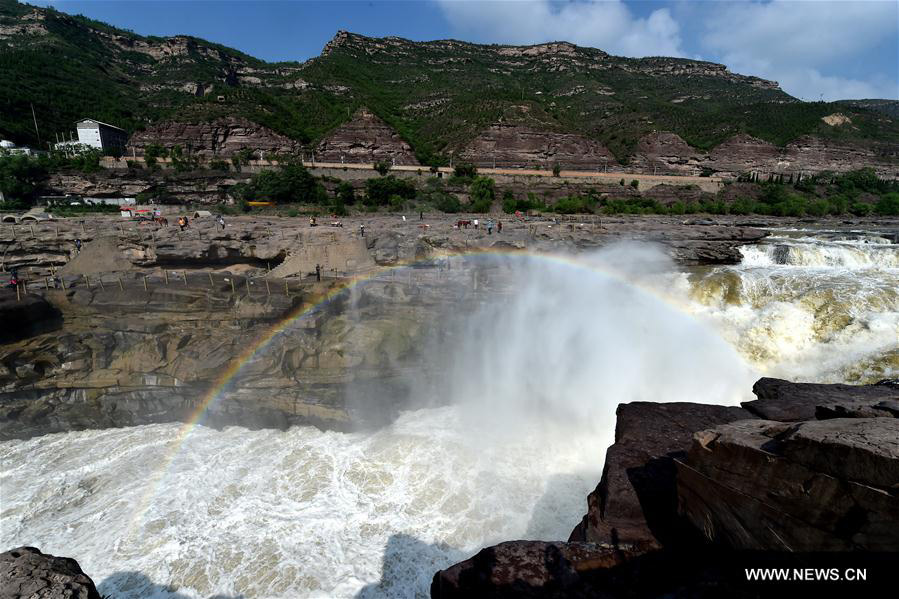 Hukou Waterfall of Yellow River in N China