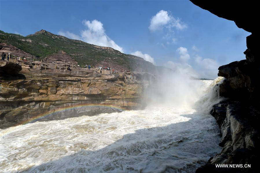 Hukou Waterfall of Yellow River in N China