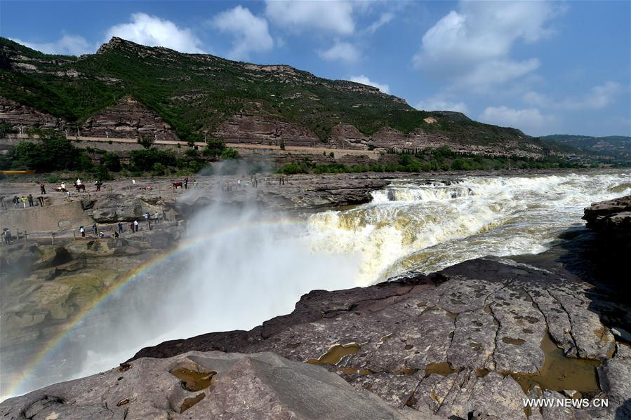 Hukou Waterfall of Yellow River in N China