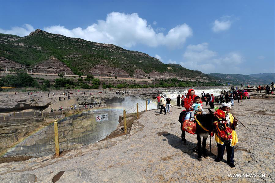 Hukou Waterfall of Yellow River in N China