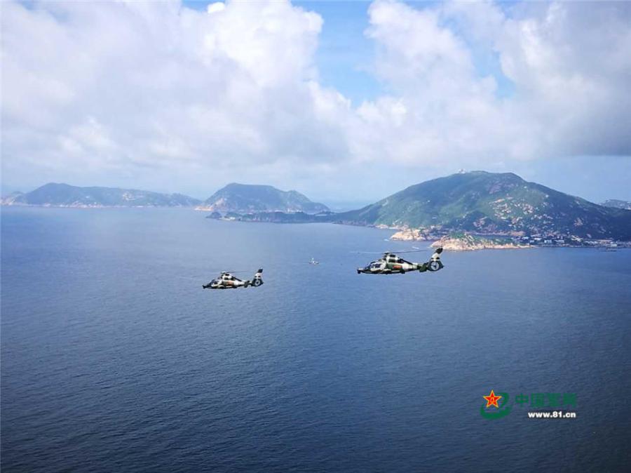 PLA Hong Kong Garrison conducts air and sea patrols