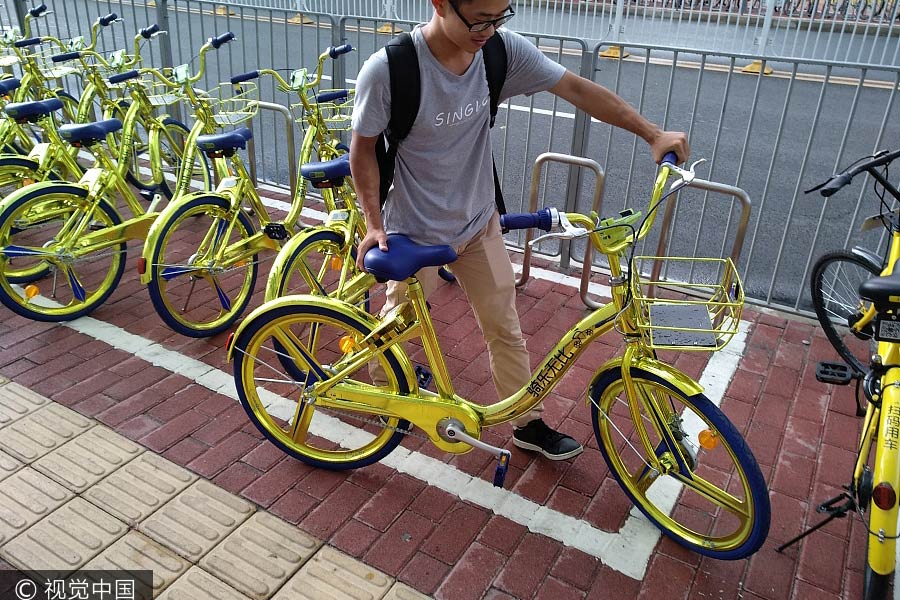 New sparkling shared bikes succeed in getting attention