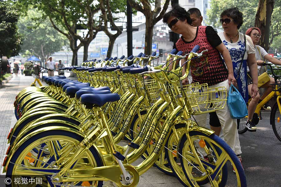 New sparkling shared bikes succeed in getting attention