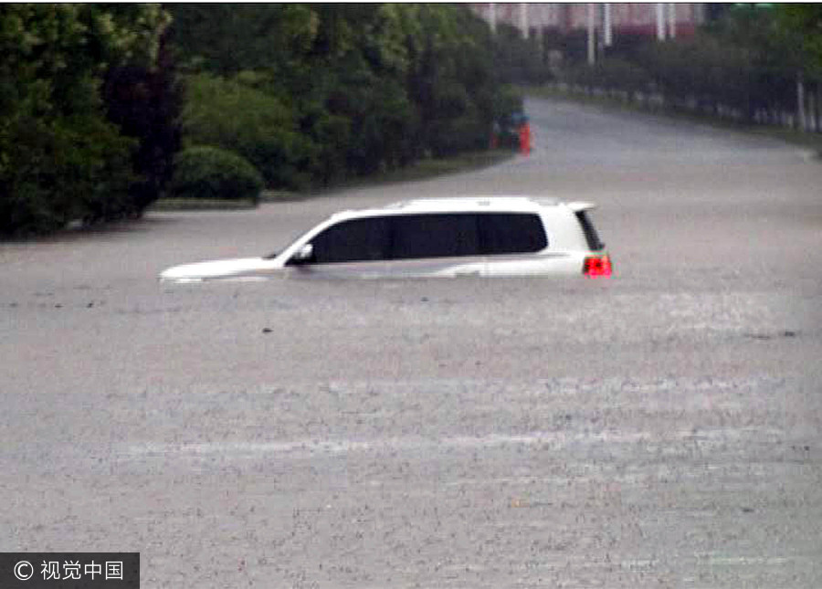 Torrential rain leaves six dead, three missing in China