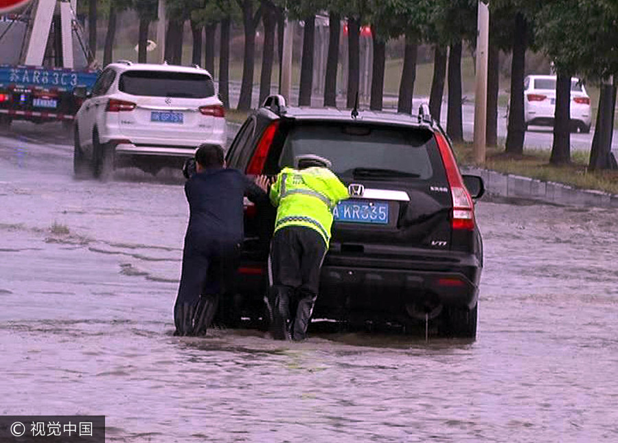 Torrential rain leaves six dead, three missing in China