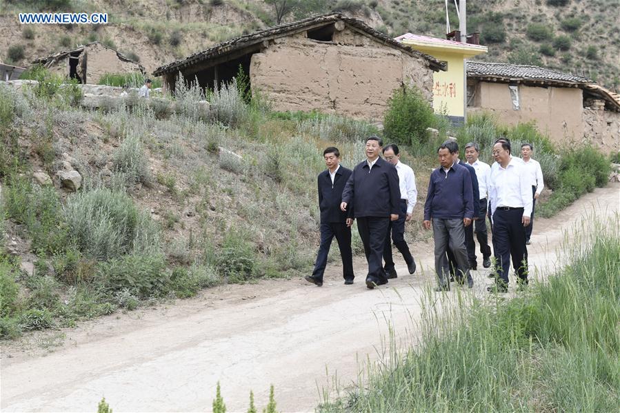 Xi's Shanxi tour steps up war on poverty