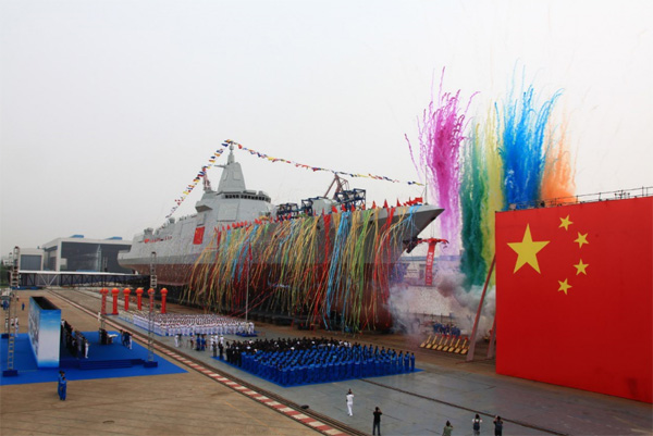 China launches new destroyer