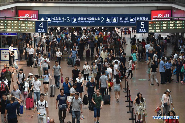 China's summer travel peak starts