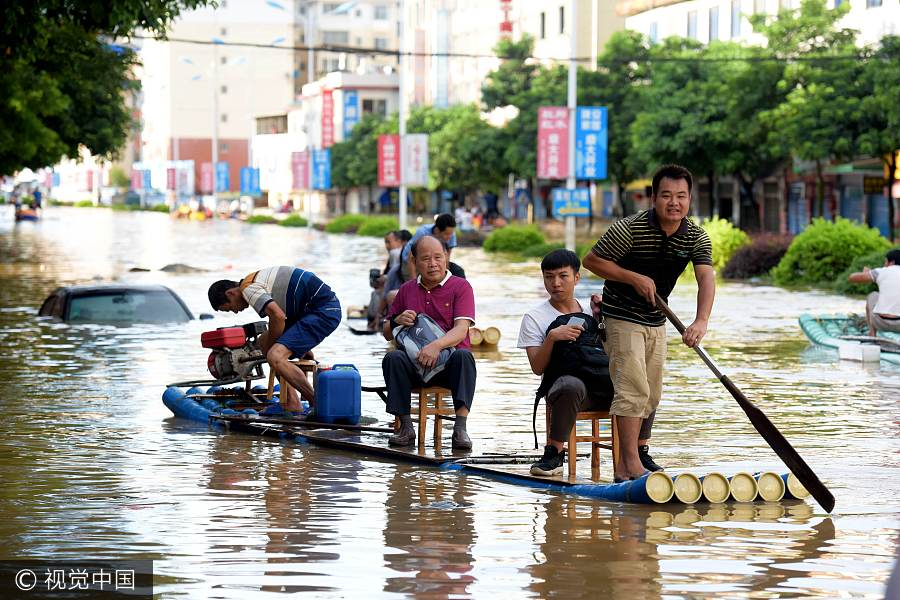 Row, row, row your boat! Life in flooded Guangxi