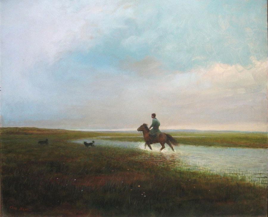 Painter devotes artistry to protecting environment in Inner Mongolia