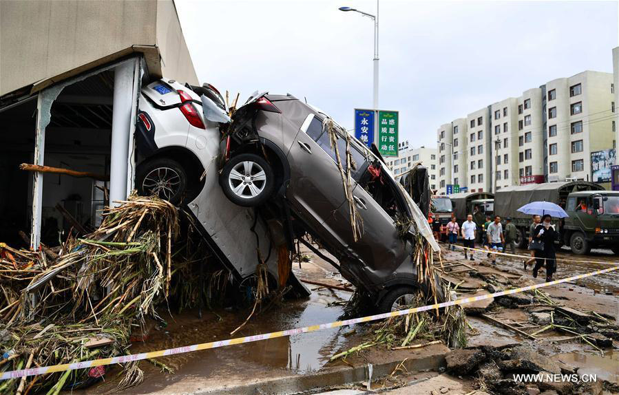 75,000 people relocated in rain-ravaged NE China county