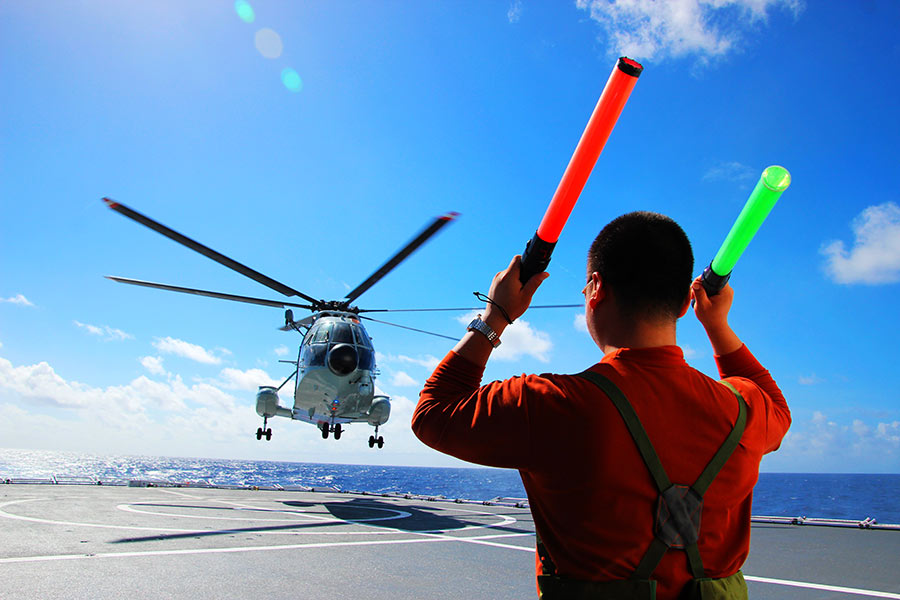 Zooming in on PLA's first carrier-based helicopter force