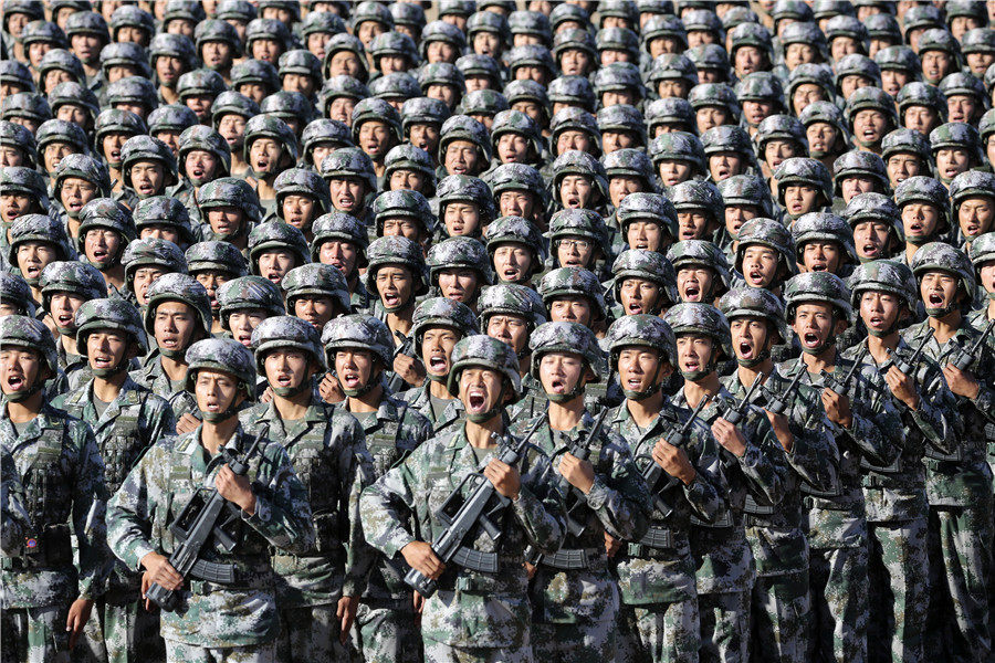 China shows off military strength in PLA parade