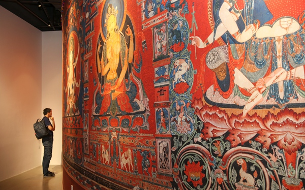 Digitized monastery murals are on display in Suzhou