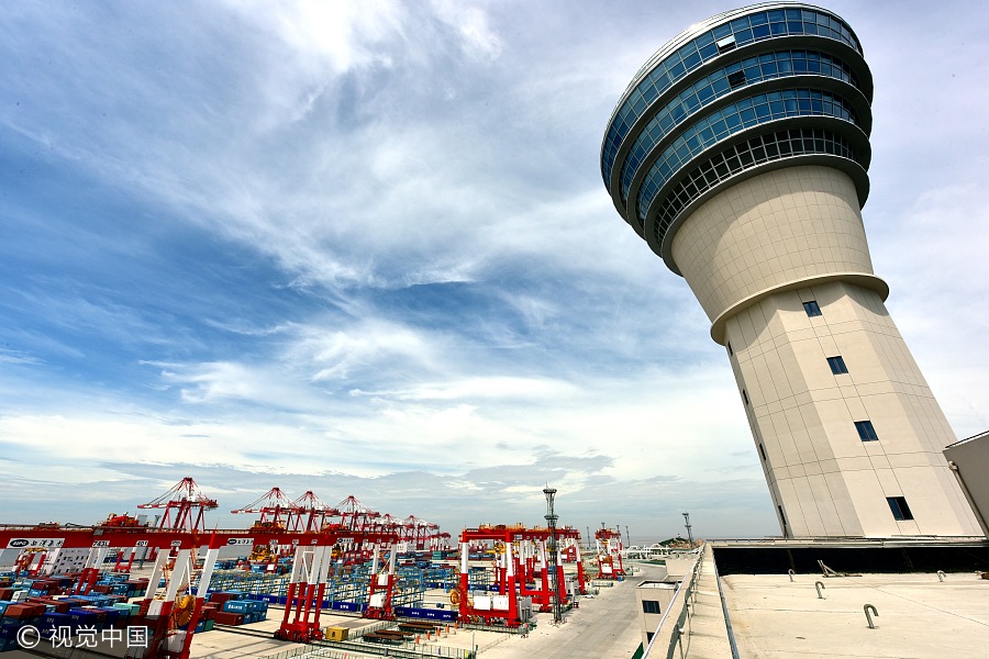 World's largest automated port nears completion in Shanghai